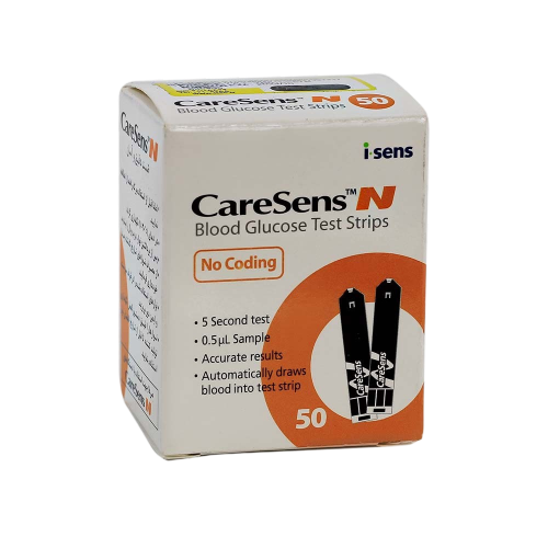 نوار تست قند خون کرسنس ان (CareSens N) بسته ۵۰ عددی